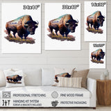 Double Exposure Of A Bull With Nevada Landscape - Buffalo Wall Art Prints
