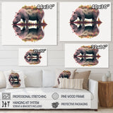 Double Exposure Of A Hippo With African Landscape - Hippopotamus Canvas Wall Art