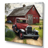 30S Ford Car In Barn I Canvas Canvas