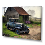 30S Ford Car In Barn V Canvas Canvas