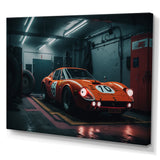 Orange Exotic Car Photography - Cars Race Exotic Canvas Wall Art