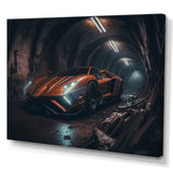 Orange Body kit Exotic Car Photography - Cars Race Exotic Canvas Wall Art