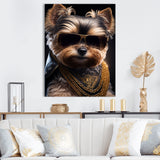 Mafia Yorkshire - Dog Yorkshire Framed Canvas Art
