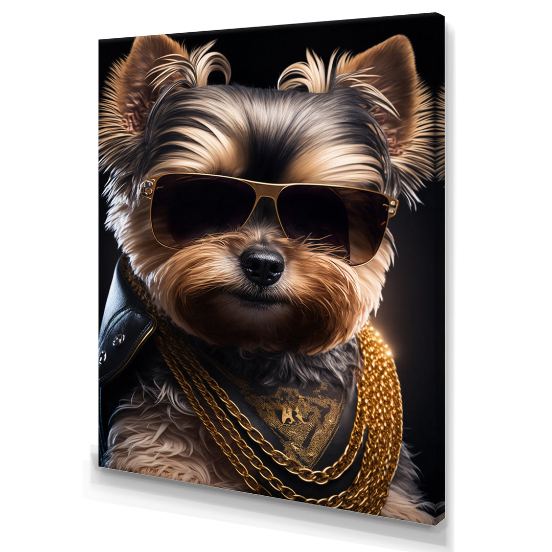 Mafia Yorkshire - Dog Yorkshire Framed Canvas Art