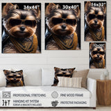 Mafia Yorkshire - Dog Yorkshire Framed Canvas Art