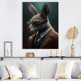 Mafia Rabbit - Rabbit Large Canvas Wall Art