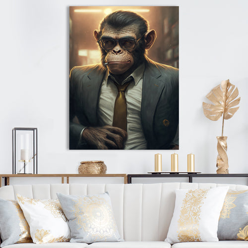 Mafia Monkey - Monkey Home Decor Art