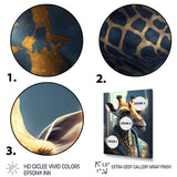 Giraffe Ganster - Gold Giraffe Wall Art