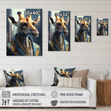 Giraffe Ganster - Gold Giraffe Wall Art