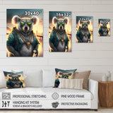Koala Gangster In NYC - Koala Large Canvas Wall Art