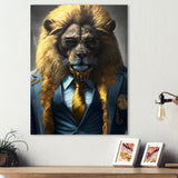 Lion Gangster In NYC - Lion Home Decor Art