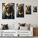 Lion Gangster In NYC - Lion Home Decor Art