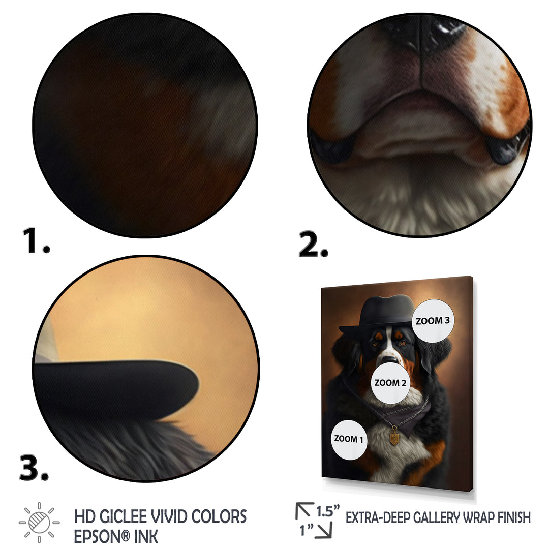 Mafia Bernese Mountain Dog - Dog Wall Art Prints