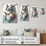 Cute Australian Shepard Floral Art - Dog Australian Shepherd Canvas Wall Art