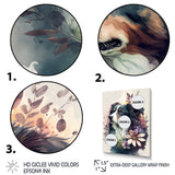 Cute Bernese Floral Art - Dog Bernese Mountain Wall Decor