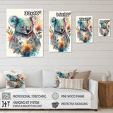 Cute Koala Floral Art - Koala Large Canvas Wall Art