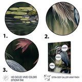 Heron At The Edge Of The River - Heron Canvas Wall Art