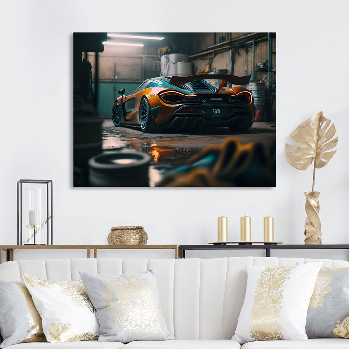 720 In Underground Garage - Car Exotic Canvas Wall Art