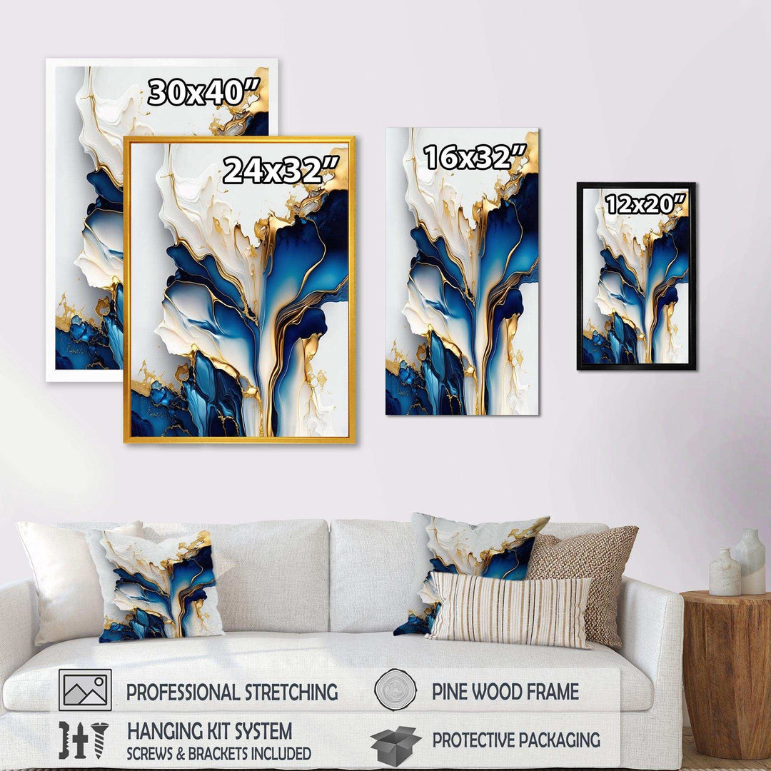 Yellow Rowing Warriors Greek Trireme Ship - Vikings Boat Canvas Wall Art
