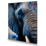 Elephant Portrait - Elephant Framed Canvas Art