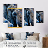 Elephant Portrait - Elephant Framed Canvas Art