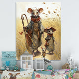 Family Of Mice In Grass - Mouse Home Decor Art
