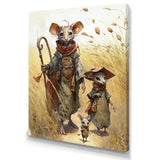 Family Of Mice In Grass - Mouse Home Decor Art