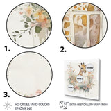 Giraffe In Crib With Flowers - Giraffe Canvas Wall Art