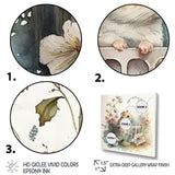 Mouse In Crib With Flowers - Mouse Wall Art Prints
