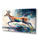 Deer In The Wild - Deer Large Canvas Wall Art