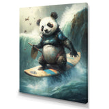 Panda Surfing - Panda Wall Art Prints