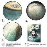 Panda Surfing - Panda Wall Art Prints
