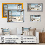 Window To The Beach II - Coastal Canvas Wall Art