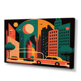 Futuristic Cityscape I - Car/Van Canvas Wall Art
