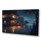 City Under A Rainfall - Car/Van Canvas Wall Art