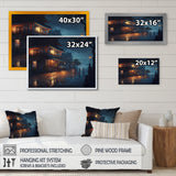 City Under A Rainfall - Car/Van Canvas Wall Art