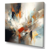 Orange And Blue Abstract Mixed Colors IV - Abstract Canvas Wall Art