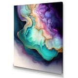 Blue Purple Abstract Geode II - Abstract Canvas Wall Art