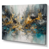 Grey Gold Modern Abstract Contemporary I - Abstract Canvas Wall Art