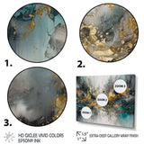 Grey Gold Modern Abstract Contemporary I - Abstract Canvas Wall Art