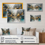 Grey Gold Modern Abstract Contemporary I - Abstract Canvas Wall Art