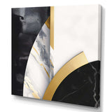 Marble Painting Shapes - Abstract Canvas Wall Art