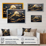 Dreamy Golden Mountain IV - Abstract Canvas Wall Art