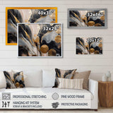 Grey And Gold Captivating Marble - Abstract Canvas Wall Art