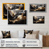 Gold And Black Captivating Marble II - Abstract Canvas Wall Art