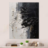 White And Black Tranquility Unleashed II - Abstract Canvas Wall Art