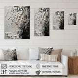 White And Black Tranquility Unleashed IV - Abstract Canvas Wall Art