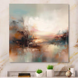 Brown Abstracted Nature I - Landscapes Canvas Wall Art