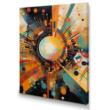 Orange Retro Vibe Background IV - Abstract Canvas Wall Art