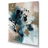 Blue Abstract Reflections III - Abstract Canvas Wall Art